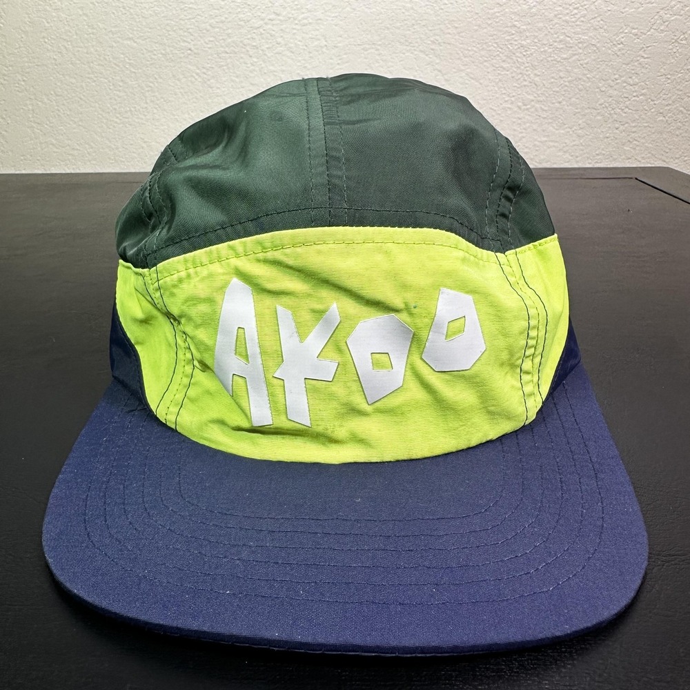 AKOO Hat Cap Strap Back One Size Mens Multicolor Nylon 5 Panel Streetwear